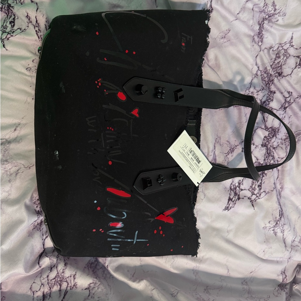 Stylish Black and Red Women's Tote Bag